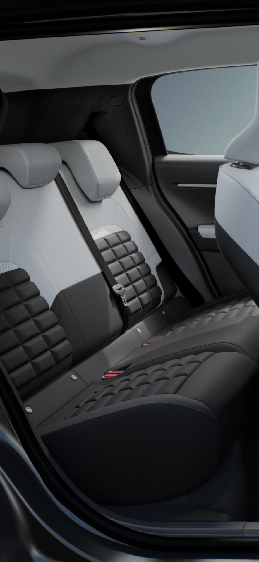 Vista lateral interior del Citroën C3 SUV compacto mostrando el habitáculo espacioso con asientos Advanced Comfort para una movilidad diaria relajada, práctica y asequible.